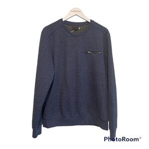 G By guess Men’s blue quilted Pullover Crewneck Sweater | size Large